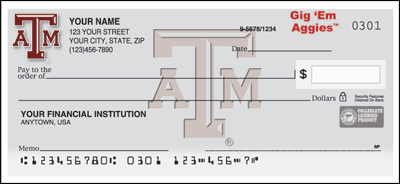 Texas A&M Logo checks