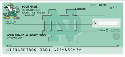 Notre Dame Logo checks