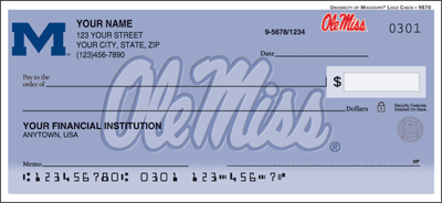 Mississippi Logo Personal checks