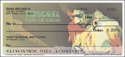 Jimi Hendrix checks